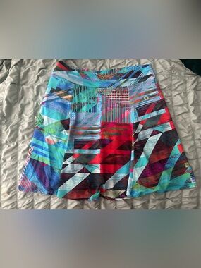 Vibrant Geometric Print Scarf